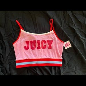 Juicy Couture crop terry tank